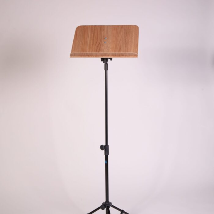 Pedestal para Partitura modelo Maestro com Corpo Preto - Prancheta Madeira (MDF)